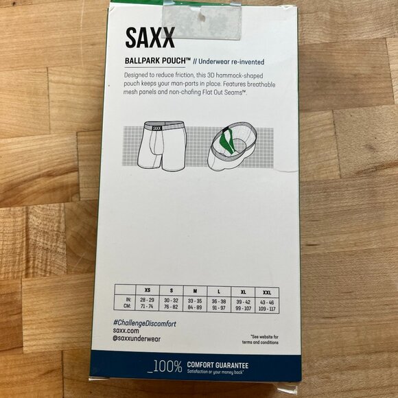 New with tags Men's Small Saxx Vibe Boxer Brief Blue Shark Print - Picture 2 of 2